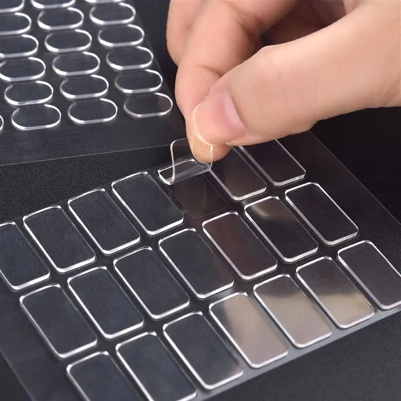 5 Sheets Nano Gel Mat Transparent Tape Round Traceless Removable Sticky Double-Sided Adhesive Tape For DIY For Fixed Item - Image 3