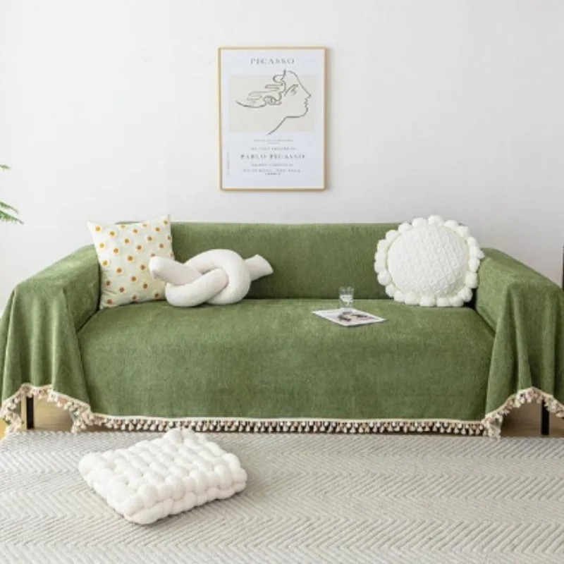 1pcs Full Dustproof Sofa Cover Blanket Non-slip Towel for Living Room Furniture Simple Four Seasons Universal Couch Cushion Mat - Image 4