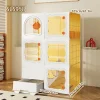 Pet Cage for Home Use, Indoor Cat House with Integrated Cat Toilet, Cat Cabinet with Free Space, Multi-Cat House, Cat Villa