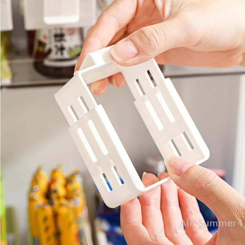 Refrigerator Side Door Sorting Partition Card Buckle Kitchen Bedroom Storage Storage Sorting Box Space Division - Image 3