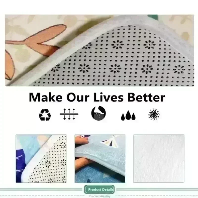 French Retro Checkerboard Rugs Soft Floor Mat Carpet for Bedroom Living Room Decoration Carpet Ins Wind Plaid Bedside - Image 6