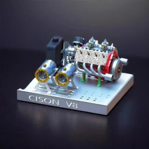 Miniature Engine Model Resin Sculpture Handicraft Automobile Equipped Engine Model Figurine Decoration Decor For Home Bedroom