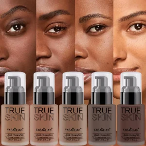 Brown Face Base Liquid Foundation Make Up Concealer Waterproof Brighten Whitening Long Lasting BB Cream Cosmetics 30ml Coverages