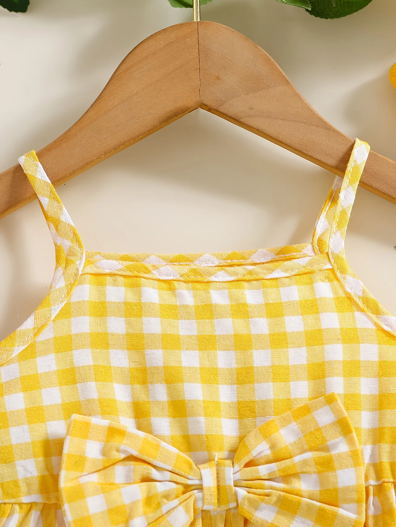Baby Girl Gingham Cami Dress 2-Pack Set: Perfect for Outdoor Outings, Valentine's Day Gift, Baby Girl Birthday Gift - Image 5