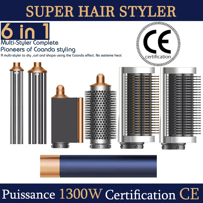 SenCiciMen X9 Multi Hair Styler Curling Iron Hair Hot Air Brush Curling Barrel Hair Dryer Salon Professional Curly Hair Styler