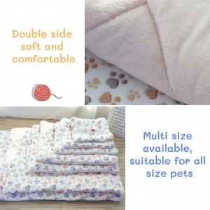 Durable Pet Blanket Plush Dog Sleeping Bed Mats Washable Cat Portable Sofa home travel suitable Warm Soft Flannel relax Towel