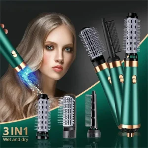 3-in-1 Hair Styling Tool with 110000 RPM Air Brush, Negative Ion Hair Care Dryer, Multifunctional Hair Styling Comb for Blow Dry