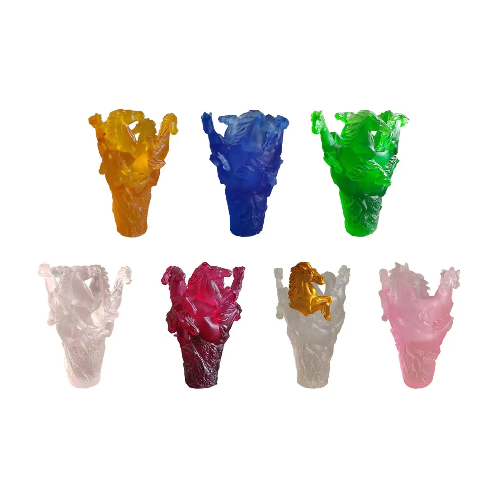 Multi -Horse -Form -Vase -Stisch -Stisch -Stecoration Flower Arrangement Harz Blossom Vase for Table Multi -Horse -Form -Vase -Stisch -Stisch -Stecoration Flower Arrangement Harz Blossom Vase for Table