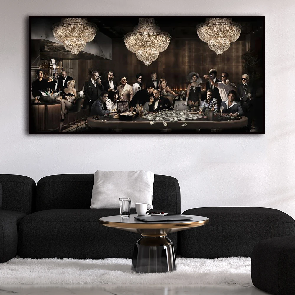 Classic Famous Movie & TV Star Character Wall Art Poster Modern Home Room Decoration Canvas Painting Mural Picture Print Artwork