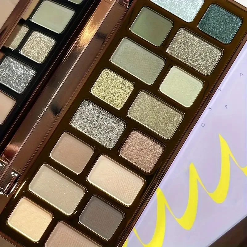 16 Color Eyeshadow Palette Matte Shimmer and Sparkle Effects Highlight Multi-Purpose Makeup Palette Smoky Eyes Premium Cosmetics - Image 3