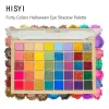 Halloween 40-color eyeshadow palette - Makeup color harmony, rainbow tones, glitter, powder texture, pearl, makeup, shiny