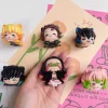 Demon Slayer Mitsuri Figure Kimetsu No Yaiba Cat Nezuko Statue Cute Muichirou Action Figurine Sculpture Desk Decoration Ornament