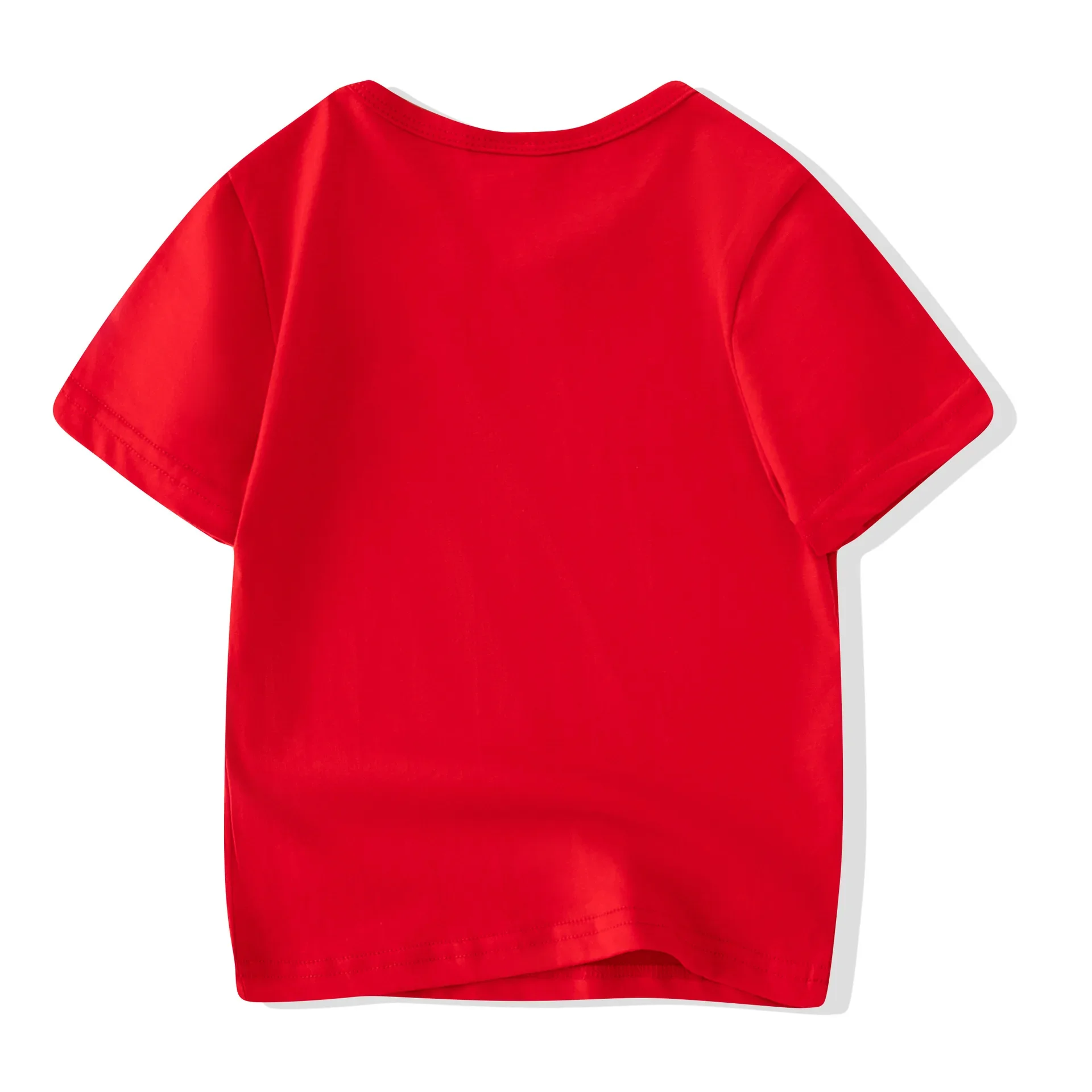 2025 Summer Children's T Shirt Candy Color 100%Cotton T-Shirts For Boys Girls Baby Blank Clothes Kids Tees Short Sleeve T Shirts - Image 4