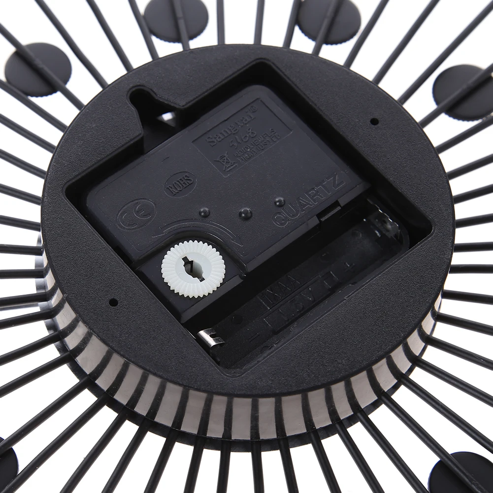 DIY Modern Design Large Wall Clock Quartz Movement Hanging Circle Decor Battery Powered Jeweled Artistic Clock for Living Room - Image 6