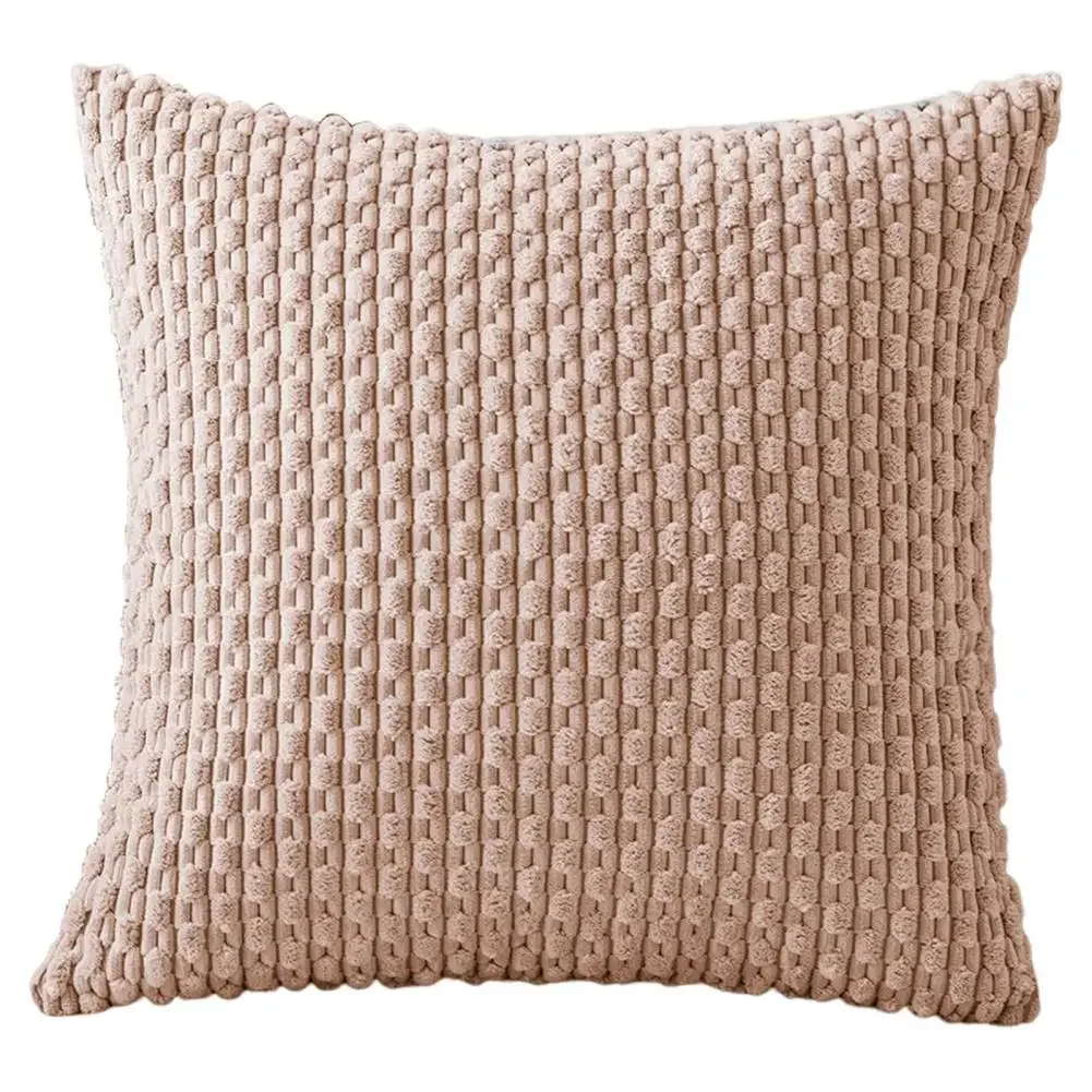 Sofa Throw Pillow Cover Invisible Zipper Soft Decorative Solid Color Couch Bed Sofa Corduroy Cushion Cover Home Decor 45x45CM - Image 2