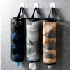 1-5PCS Kitchen Garbage Bag Storage Grocery Bag Holder Wall Mount Plastic Bag Holder Dispenser Hanging Storage Garbage Organizer