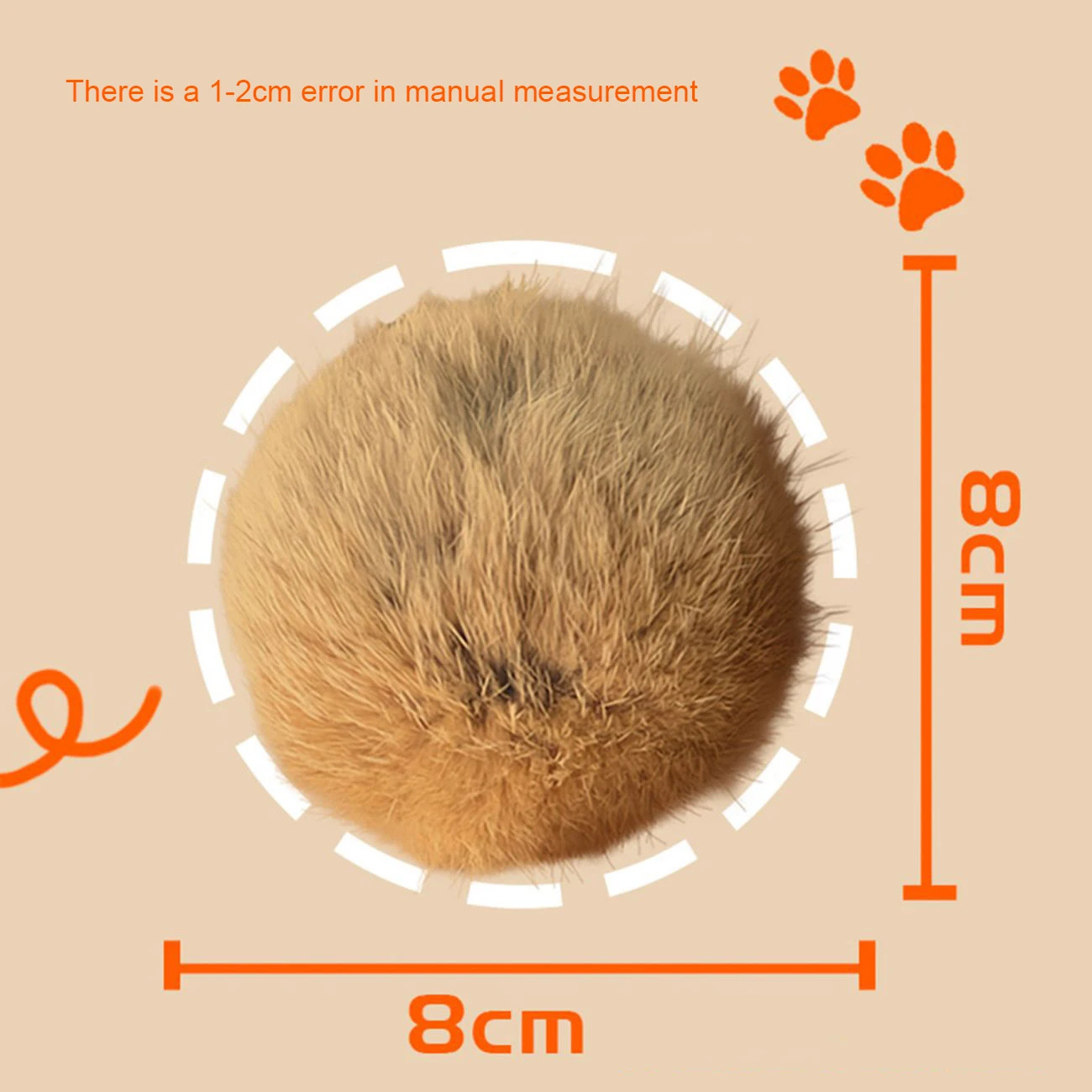 Cat toy rabbit fur ball real rabbit fur playful cat fur ball rich and pleasant pet scent sniffing cat rabbit fur ball toys - Image 6