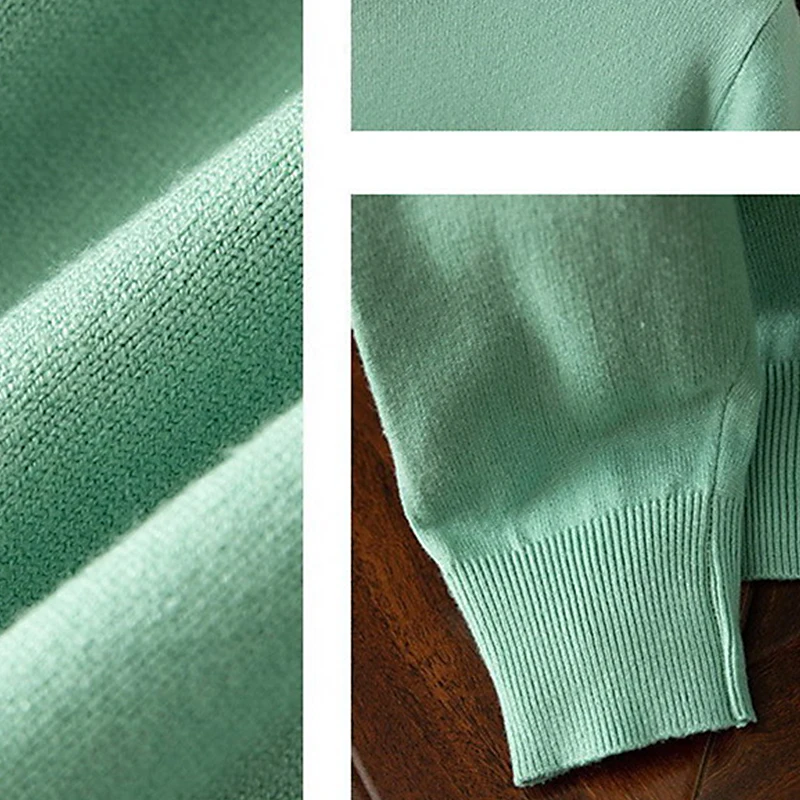 Men's 100% Cashmere Sweater O-Neck Pullovers Knit Large Size Wool Sweater Winter New Tops Long Sleeve High-End Jumpers - Image 5