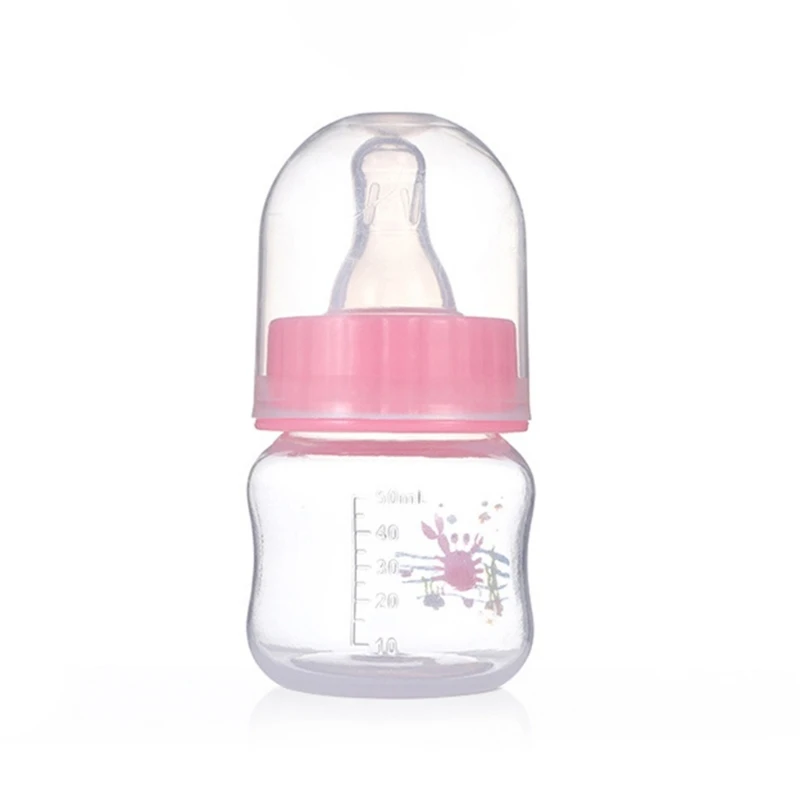 Infant Bottle Baby Feeding Essential Newborns Milk Bottle 50ml/1.7 Ounce Nursing Bottle Cartoon Printed Baby Pet Bottle - Image 3
