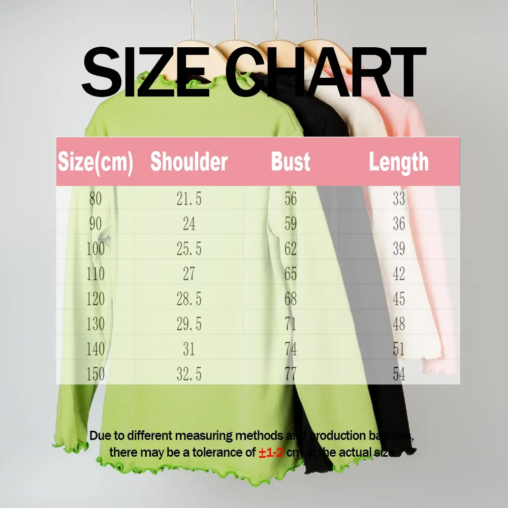 New Autumn And Winter Girls' Long Sleeved Warm Belt With Ruffle Edge Soft Children's Fashionable Solid Color Casual Top - Image 2