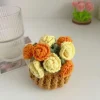 Cute Mini Rose Bouquet Coaster Crochet Coaster Rose Flower Placemat Cup Pad Tea Coaster Mother's Day Gift Crochet Flower