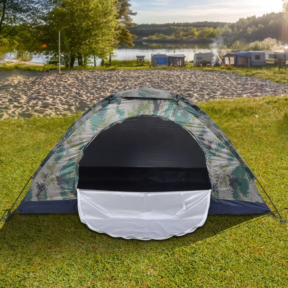 Camping Tent Fishing Tent Leisure Tent Outdoor Single Person Leisure Windproof Tent for Camping Fishing Climbing Camouflage - Image 3