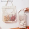 〔White〕1Pcs Portable Hanging Mesh Storage Bag Multi-purpose Breathable Kitchen Fruit And Vegetable Hanging Bags