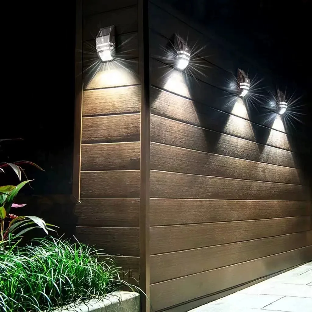 Solar Fence Light Stainless Steel Outdoor Waterproof Solar Powered Deck Light Wall Mount Yard Patio Motion Sensor Security Light - Image 4