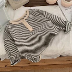 Kids Boy Sweatshirt for Toddler Girls Top Clothes Spring Warm Long Sleeve T-Shirt Children Clothes Autumn 1-6Y Boys Clothes