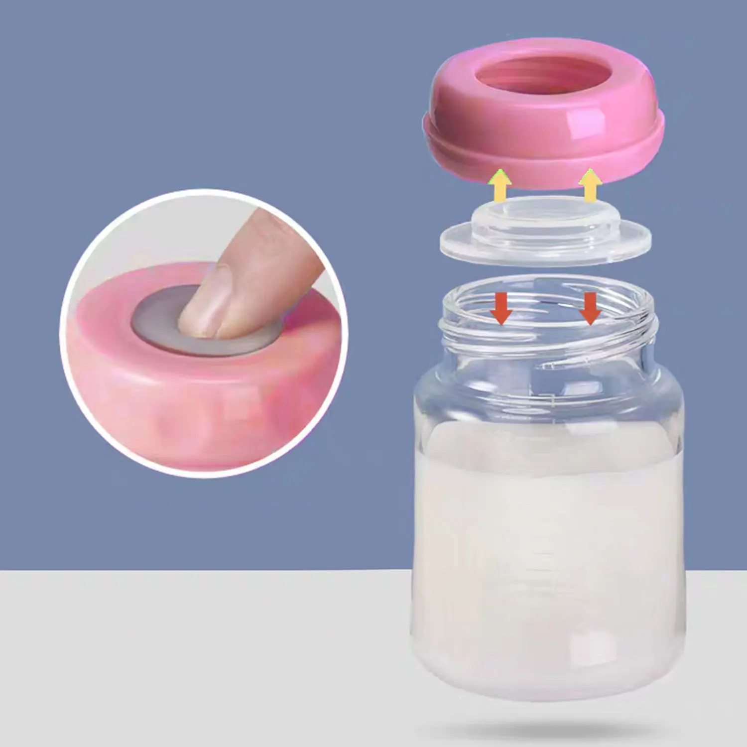 125ml Baby PP Fresh Bottle, Refrigerated Bottle, Breastmilk Bottle, Drop-proof & Leak-proof Wide-mouth Mug - Image 3