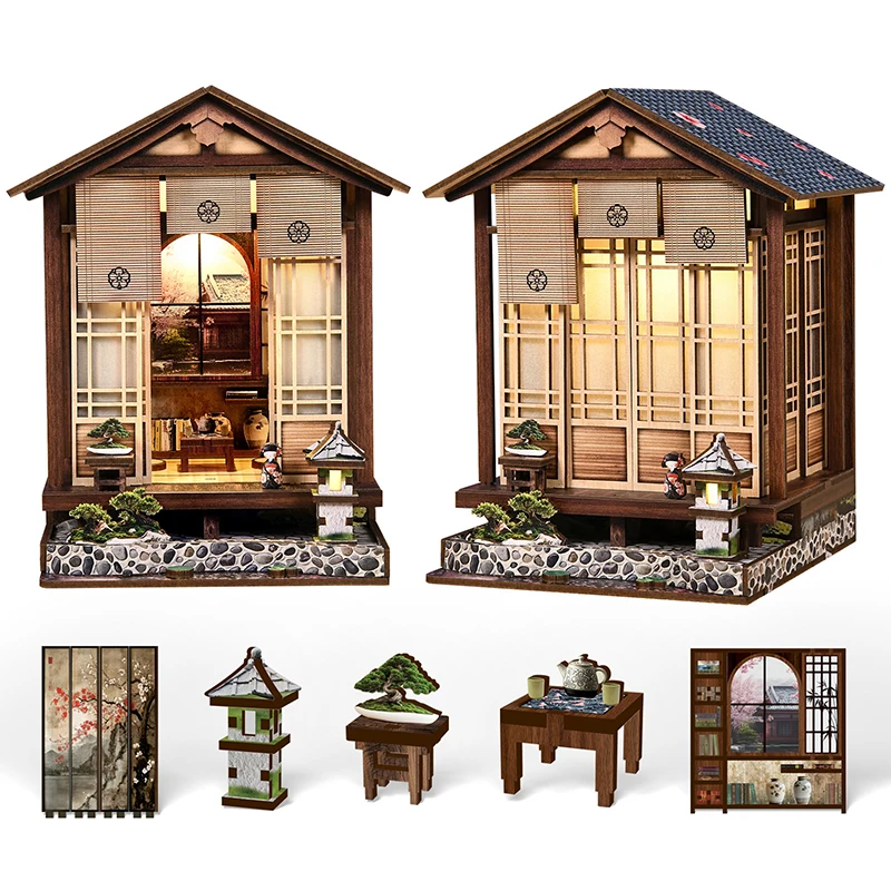New Moss Lamp & Garden DIY Wooden Bookend 3D Puzzle - Hand Assembly Miniature House Model, Home Decor, Christmas Black Friday - Image 3