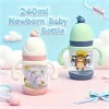 300ml baby feeding bottle, 6-36 months baby PP feeding bottle, anti-fall leakproof, large capacity safe and durable