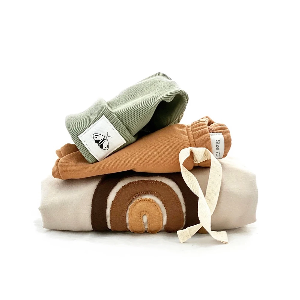 2024 Korean New Cute Children's T-shirt Rainbow Sticker Print Newborn T-shirt Summer Top Boys and Girls Round Neck Baby Clothing - Image 4