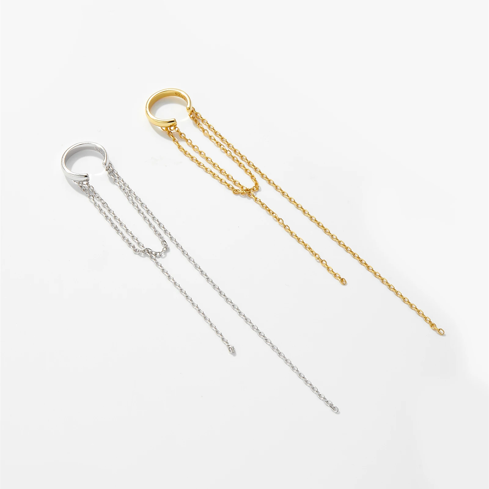 VEWANT Women 925 Sterling Silver Fashion EarCuff Long Earring Clips Jewelry 2024 Wedding Party Jewelry - Image 4