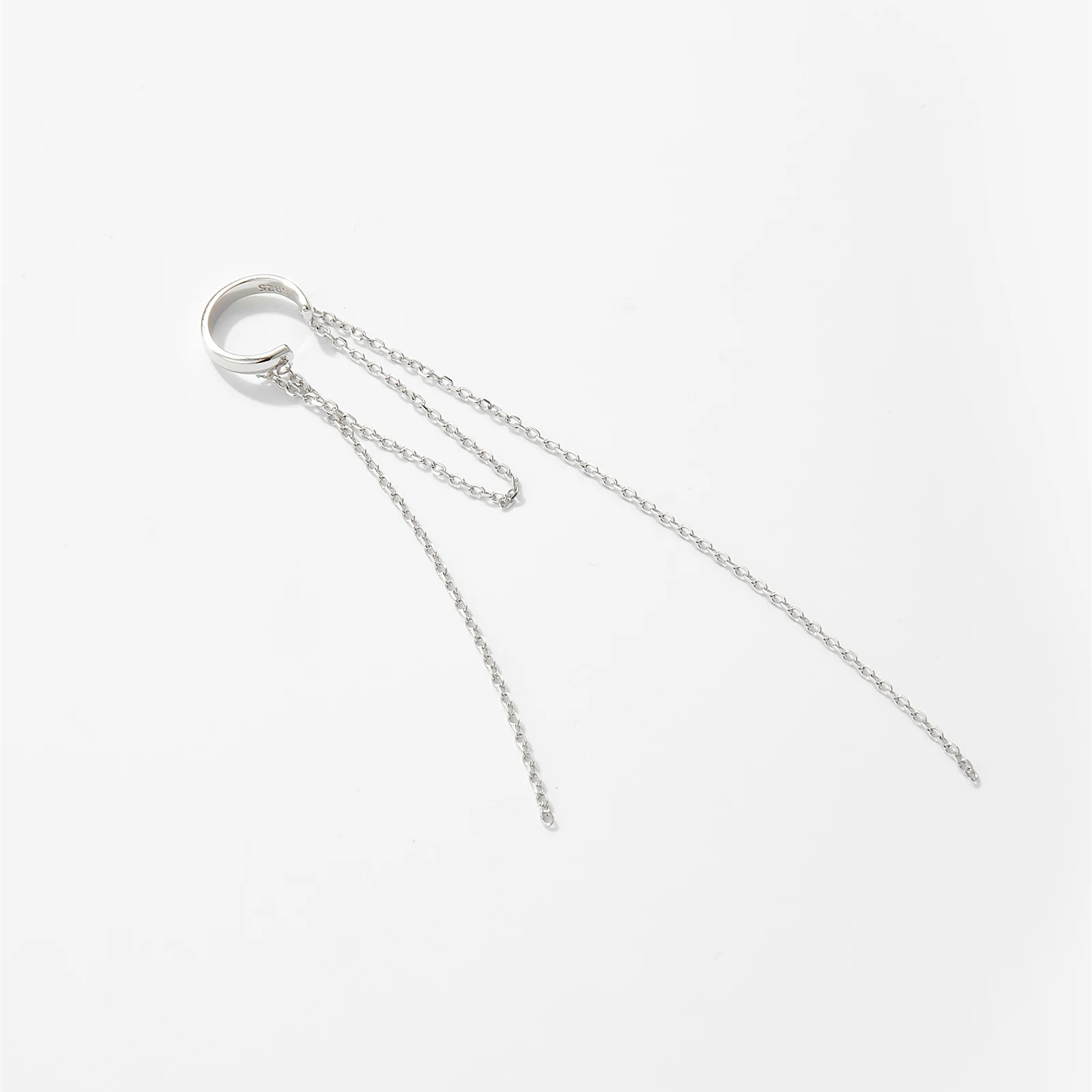 VEWANT Women 925 Sterling Silver Fashion EarCuff Long Earring Clips Jewelry 2024 Wedding Party Jewelry - Image 3