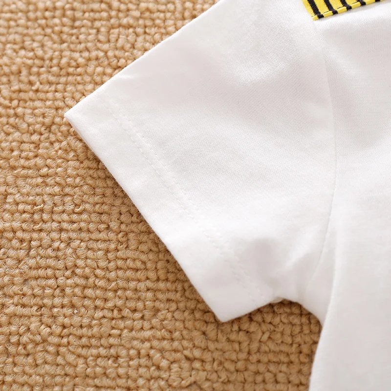 0-18Months Boys and Girls Baby Summer Short-Sleeve Romper Cute Pilot Cosplay Costume 100% Cotton Soft Comfortable 2025 Newborn - Image 5