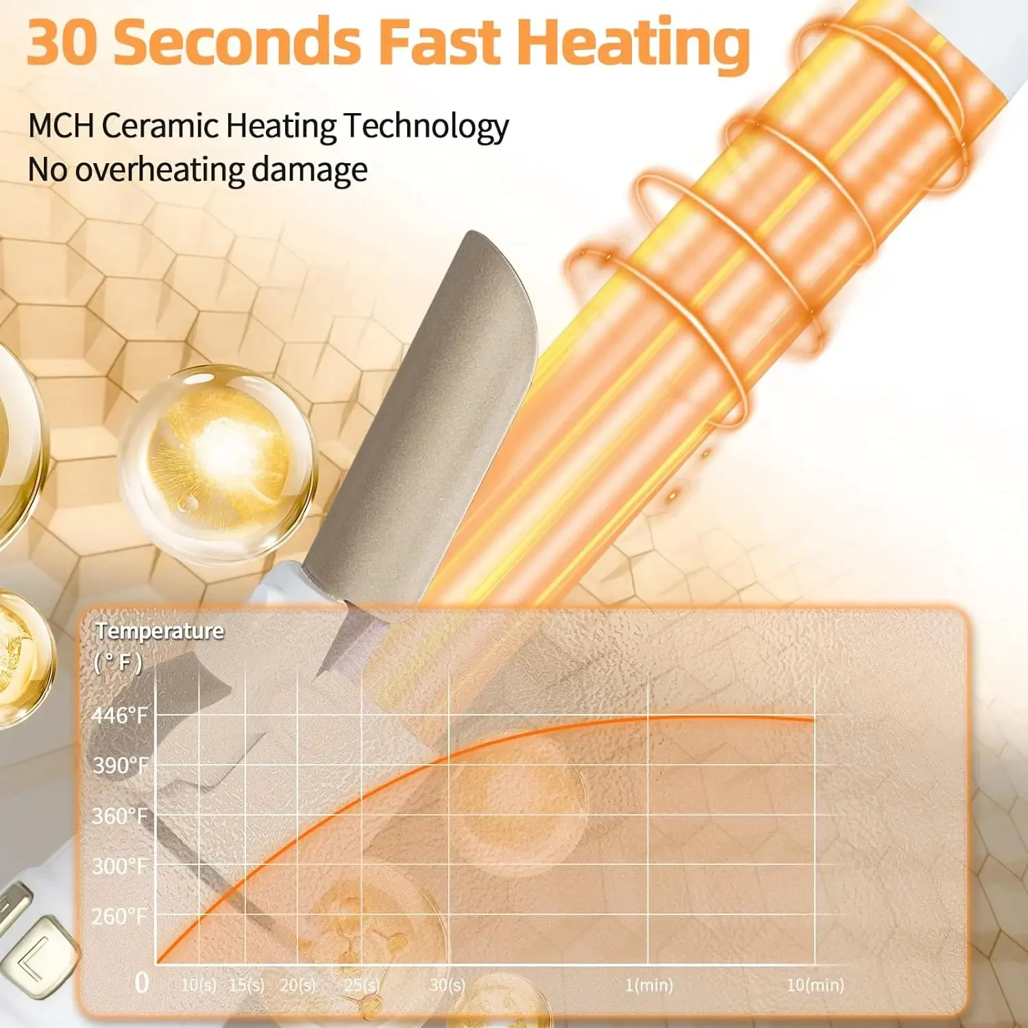 2024 Best Hair Curling Wand 28mm Automatic Rotating Curling Iron for Professional Big Waves and Inward Curls - Image 3