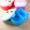 1 Pcs Food Container Carton Dinnerware Cutlery Portable Plastic Children Students Lunch Box Bento Box