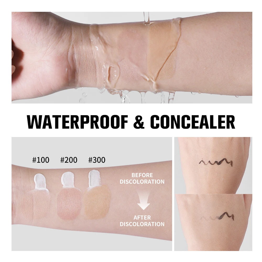 Liquid Foundation Light Coverage Skin Shade Matching Foundation SPF15 Moisturizing Even Toning Waterproof Natural Woman Makeup - Image 5