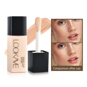 1Pcs Liquid Foundation Long Lasting Full Coverage Matte Cream CC Foundation Makeup Concealer Natural Liquid Base Moisturizing