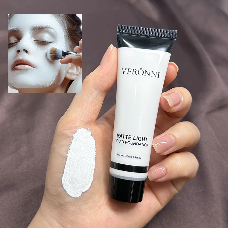 1/2pcs Mixable Pure White Foundation Adjuster Liquid,Foundation Lighten & Brighten Adjuster White Matte Makeup For All Skin Type - Image 4