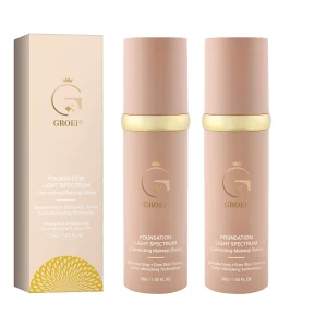 Foundation Liquid Hydrating Full High Coverage Concealer UV Protector Longwearing Waterproof Foundation Natural Face Makeup