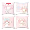 Melody Pillow Covers Decorative Sofa Cushion Sanrio Cushions Cover Couch Pillows for Bedroom Pillowcase 45x45 Home Decor 45x45cm