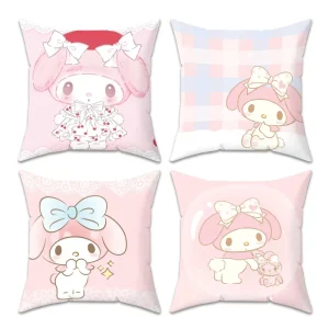 Melody Pillow Covers Decorative Sofa Cushion Sanrio Cushions Cover Couch Pillows for Bedroom Pillowcase 45x45 Home Decor 45x45cm