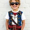 3D Print Boys Pirate Print T-Shirt Baby Clothing Male Outdoor Clothe for Children Boy Girl Child T-Shirt Top