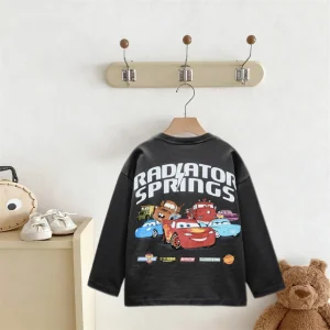 New Style Child Cartoon TShirt Loose Casual Clothing Long-sleeved Tops Kids Fashion Autumn Wear Babies Lovely Mickey Mouse Tees