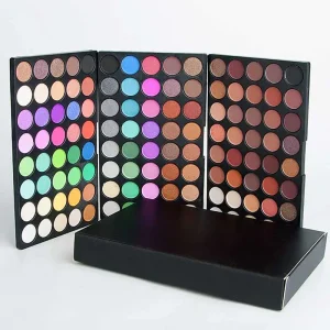 120 Color Eye Makeup,3-in-1 Eyeshadow Palette,Matte Shimmer Highly Pigmented Long Lasting Waterproof Eye Shadow for Festival