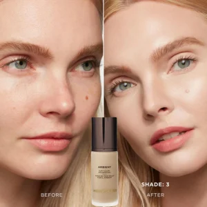 AMBIENT 15ml High Concealer Liquid Foundation Keep Makeup Fit Long Lasting Moisturizing Ingredients Anti Seize Powder