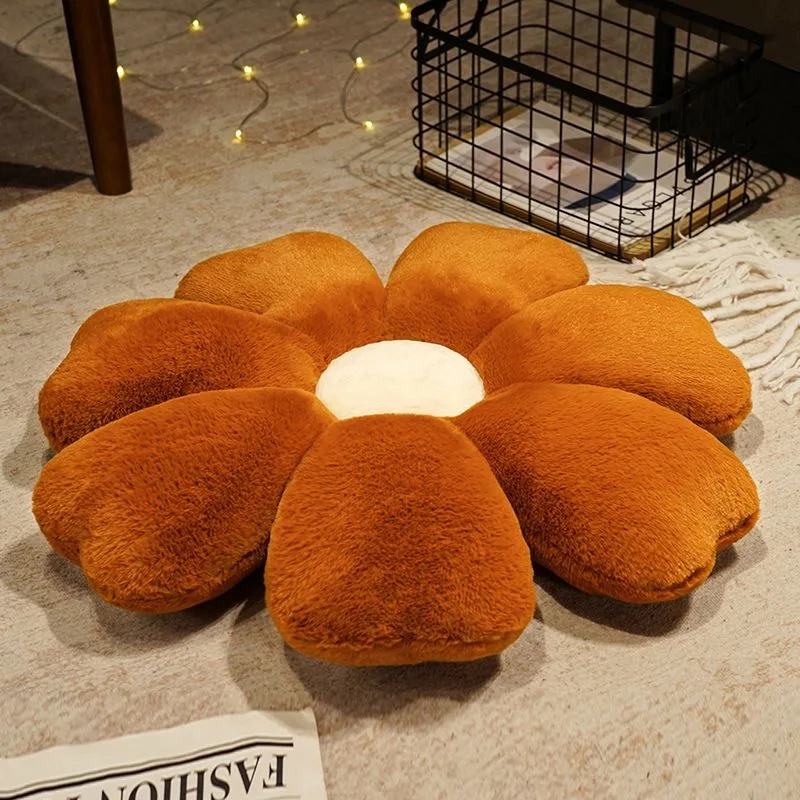 60cm Petal Plush Seat Cushion Comfortable Chair Pad for Long Sitting Home Office - Image 2