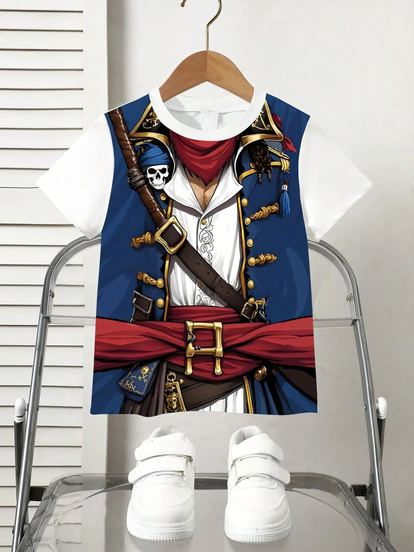 3D Print Boys Pirate Print T-Shirt Baby Clothing Male Outdoor Clothe for Children Boy Girl Child T-Shirt Top - Image 2